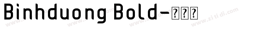 Binhduong Bold字体转换